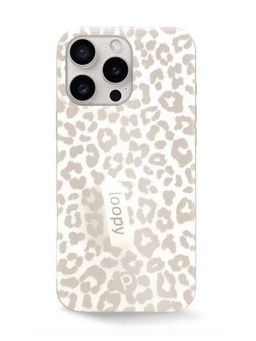 NWT Loopy TAUPE LEOPARD iPhone 15 Pro Max Phone Case - Righty